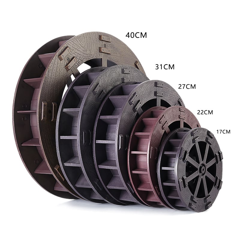 Пластмасов воден фонтан с въртящо се водно колело за DIY воден ландшафт