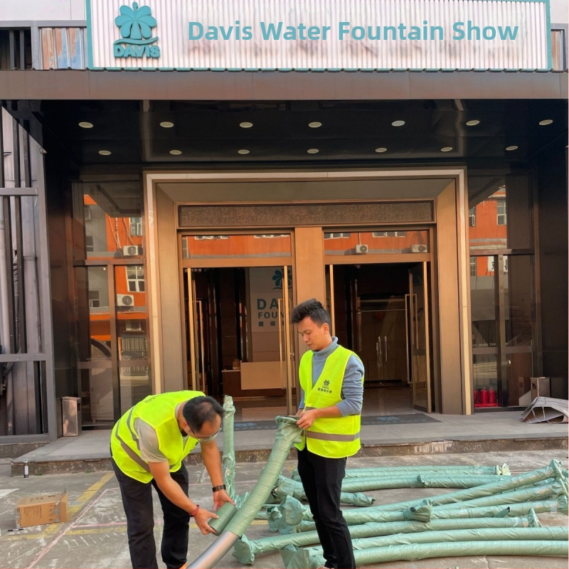 Hudobná fontána s programovateľnou kontrolou, ultra vysoká fontána, 1D/2D rozloženie, svetelná a vodná šou