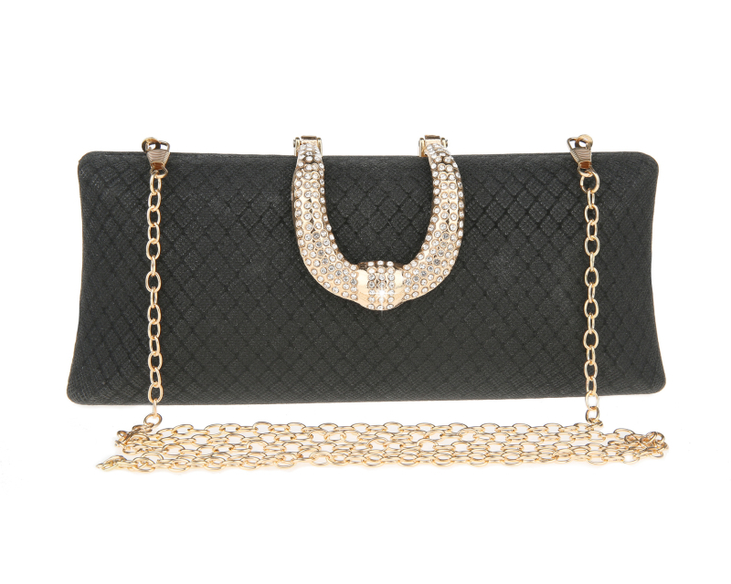 Večernja torbica – mala kvadratna clutch torbica, PVC materijal, zatvaranje poklopcem, džep za mobitel 1863