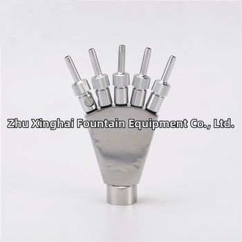 Дюза за фонтани от неръждаема стомана с опашка на феникс и струя във форма на паун за водни пейзажи, дворове и паркове