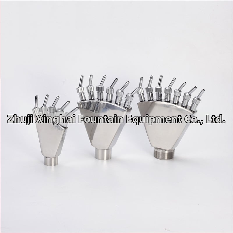 Дюза за фонтани от неръждаема стомана с опашка на феникс и струя във форма на паун за водни пейзажи, дворове и паркове