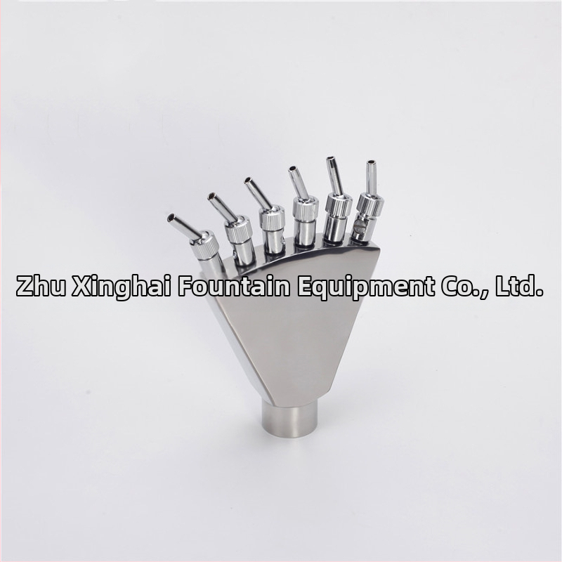 Дюза за фонтани от неръждаема стомана с опашка на феникс и струя във форма на паун за водни пейзажи, дворове и паркове