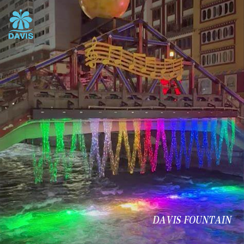 Davis Fântână Controlată de Programe — pulverizare printr-o duză, personalizare la nivel mondial, pentru hoteluri, centre comerciale, străzi, birouri de vânzări și piețe