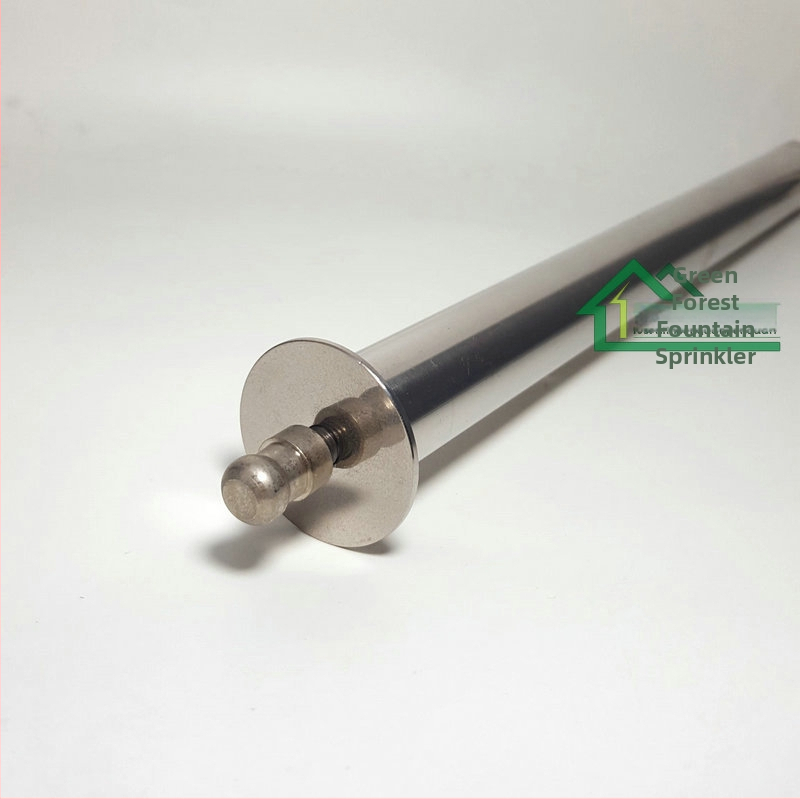 Ландшафтна дюза за фонтани, неръждаема стомана 304, удължена полусферична дюза за фонтан, вътрешна резба, 20°C, 2 бара, вода