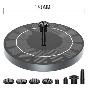 Fântână de lumină alimentată cu energie solară, formă circulară, pulverizare combinată, brand SY