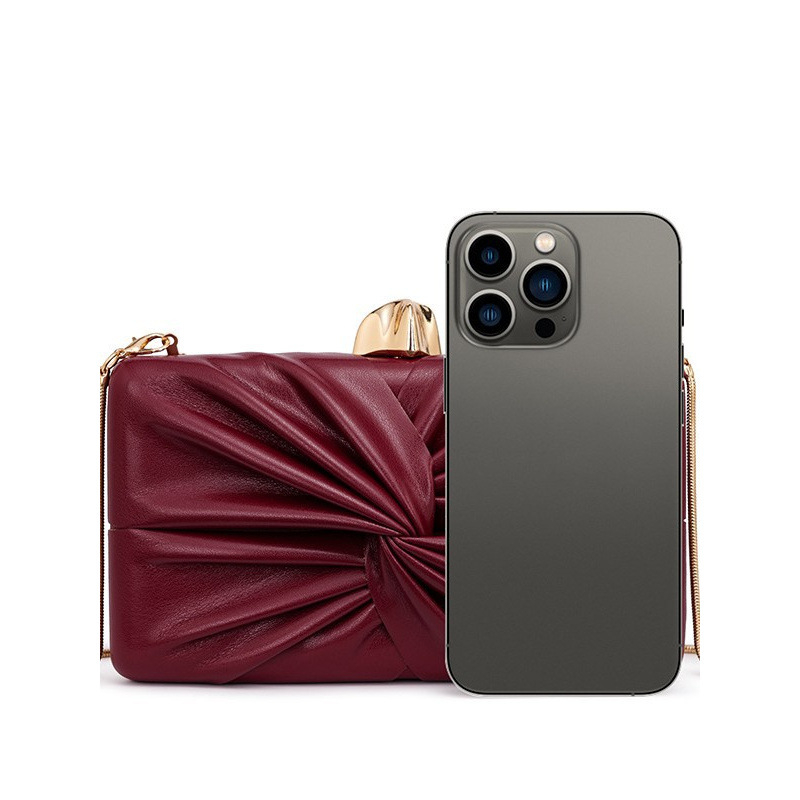 PU kutija crossbody večernja torbica za žene, s pretincom za telefon, kopčom za zaključavanje, poliester podstava