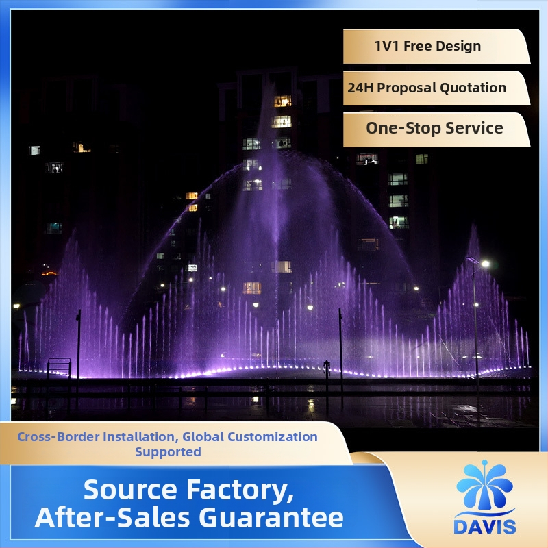 Fontană muzicală cu aspersiune combinată – Davis