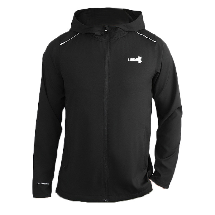 Férfi téli sportdzseki kapucnival, szélálló, gyorsan száradó külső nylonból, bélése modal