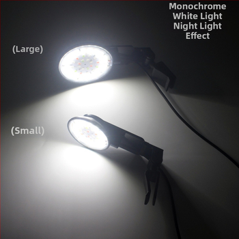 LED klips lampica za akvarij, vodootporno kućište ABS, snaga 6W/8W, za osvjetljenje akvarija i dizajn podvodnih biljaka