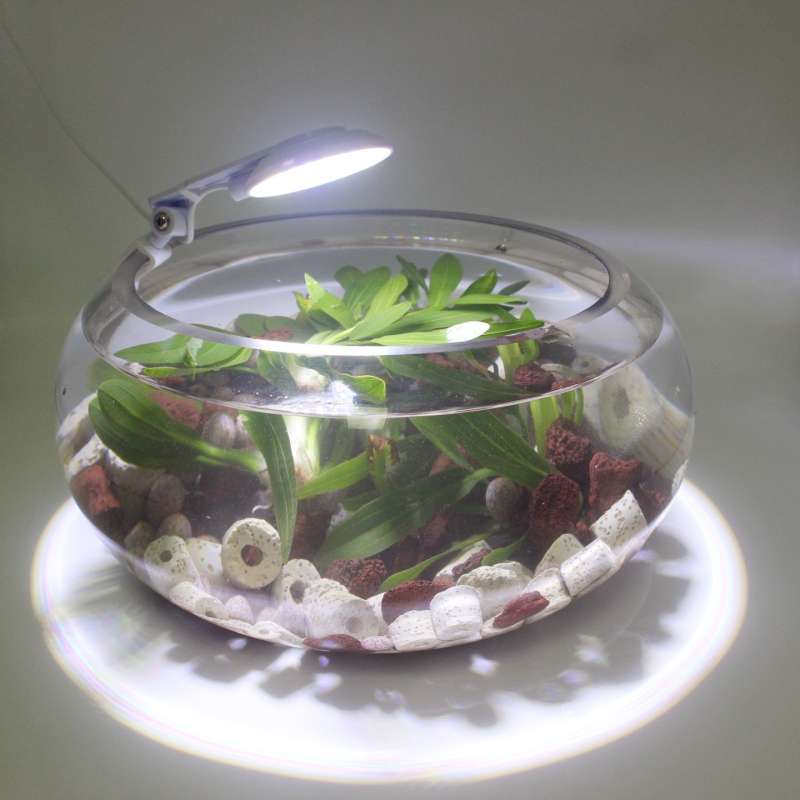 LED klips lampica za akvarij, vodootporno kućište ABS, snaga 6W/8W, za osvjetljenje akvarija i dizajn podvodnih biljaka