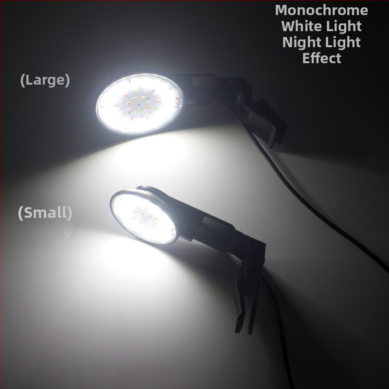 LED klips lampica za akvarij, vodootporno kućište ABS, snaga 6W/8W, za osvjetljenje akvarija i dizajn podvodnih biljaka