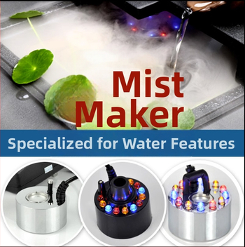 Ατμοποιητής για σιντριβάνι – πλαστικό; στυλ: μηχανή παραγωγής ομίχλης; λειτουργία: δημιουργία ομίχλης και υγρασία; συσκευασία: 100 τεμάχια.