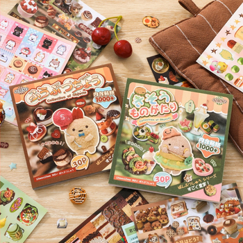 Xinmo Японски стил колекция стикери – карикатурен стил, хартиен материал, печат