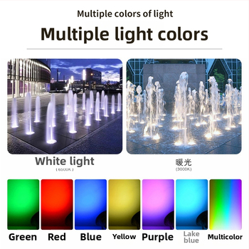 Podvodné LED svetlo s DMX512 RGB ovládaním, puzdro z 304 nerezovej ocele, IP68, vstup 12-24V