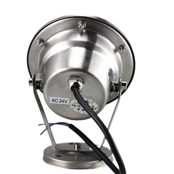 Podvodno LED svjetlo s DMX512 RGB kontrolom, kućište od 304 nehrđajućeg čelika, IP68, ulaz 12-24V