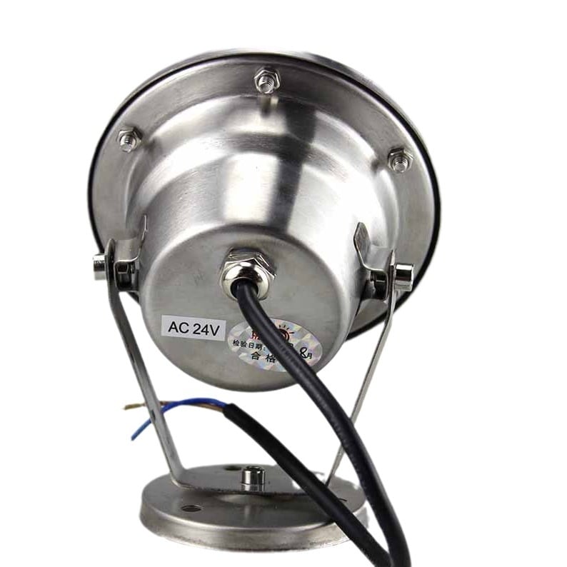 Podvodno LED svjetlo s DMX512 RGB kontrolom, kućište od 304 nehrđajućeg čelika, IP68, ulaz 12-24V