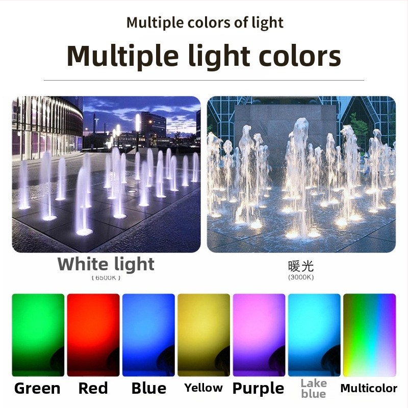 Podvodné LED svetlo s DMX512 RGB ovládaním, puzdro z 304 nerezovej ocele, IP68, vstup 12-24V