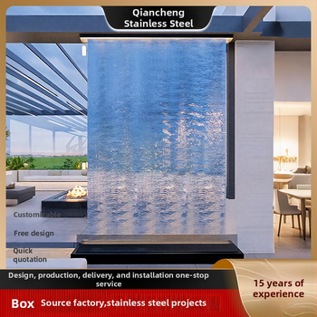 Cortină de apă din oțel inoxidabil cu control digital – pulverizare pe perete pentru decor interior de hotel