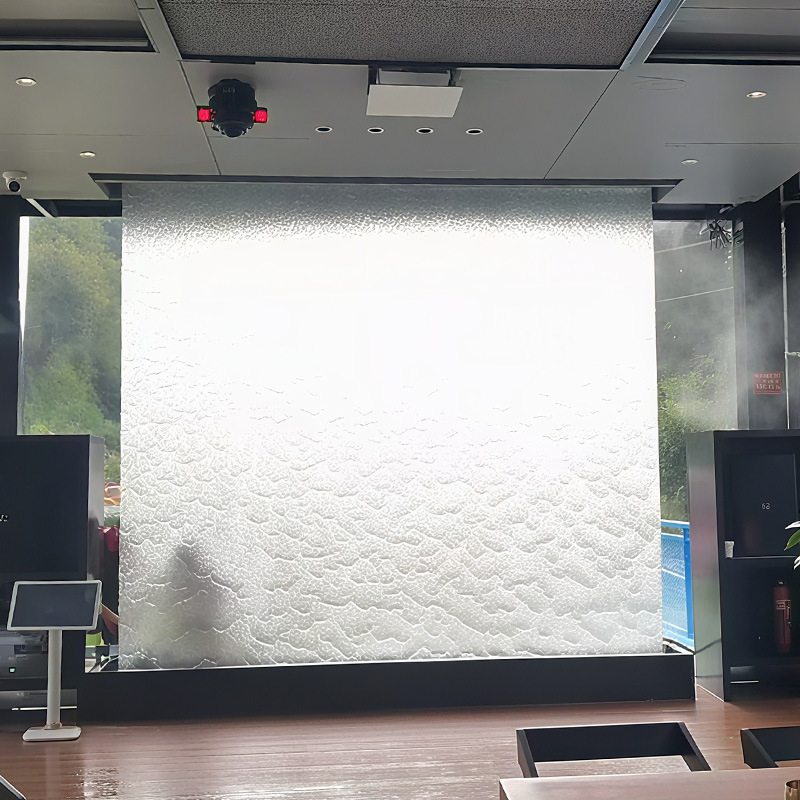Cortină de apă din oțel inoxidabil cu control digital – pulverizare pe perete pentru decor interior de hotel