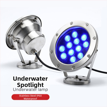 LED podvodné svetlo do bazéna MS-SDD, DC24V, IP68, 3–48 LED, 120 lm, obal z nehrdzavejúcej ocele