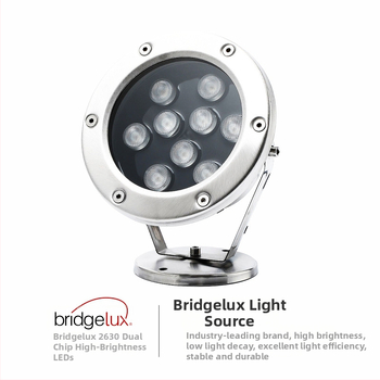 LED podvodné svetlo do bazéna MS-SDD, DC24V, IP68, 3–48 LED, 120 lm, obal z nehrdzavejúcej ocele