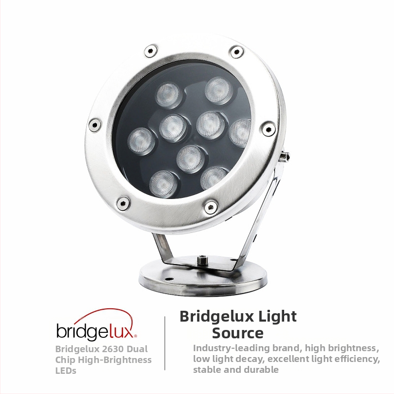 LED podvodné svetlo do bazéna MS-SDD, DC24V, IP68, 3–48 LED, 120 lm, obal z nehrdzavejúcej ocele