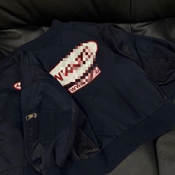 Παιδικό τζάκετ με patchwork από τζίν και επιγραφές με γράμματα, κουκούλα, στάντ-γιακά, ελαφρύ βαμβάκι, για νεογέννητα 0–12 μηνών, Άνοιξη 2025