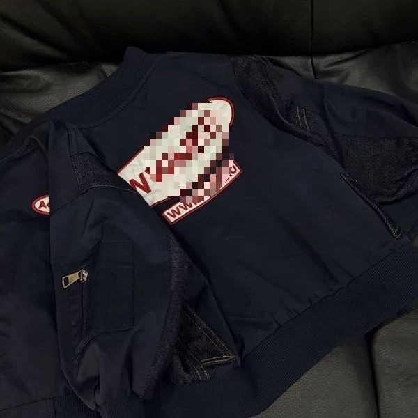 Παιδικό τζάκετ με patchwork από τζίν και επιγραφές με γράμματα, κουκούλα, στάντ-γιακά, ελαφρύ βαμβάκι, για νεογέννητα 0–12 μηνών, Άνοιξη 2025