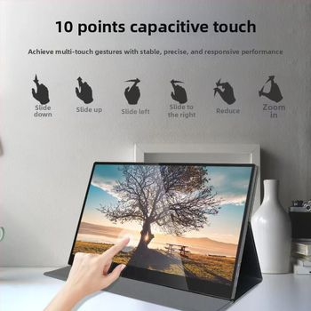 Οθόνη αφής φορητή, IPS πάνελ, 1920x1080, 60 Hz, HDMI και USB-C, φωτεινότητα 260 cd/m²