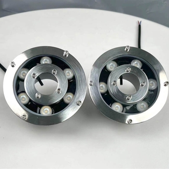 LED подводна лампа за фонтани на открито, модел JDC-PQD-011, корпус 304 неръждаема стомана, IP68, 6 LED диода