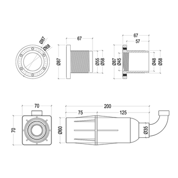 GRPC55 RGB подводна светлина за плувен басейн, 12/24V AC/DC, Osram LED, IP68, RGB цветове се променят, регулируема яркост чрез дистанционно, мобилно приложение и Bluetooth, корпус от неръждаема стомана