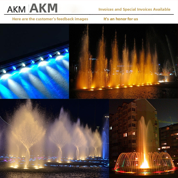 Подводна LED светлина за фонтани и басейни, водоустойчива, модел AKM-22031803, вход 12-24V, IP65, 4000 lm, алуминиев корпус, регулируема яркост