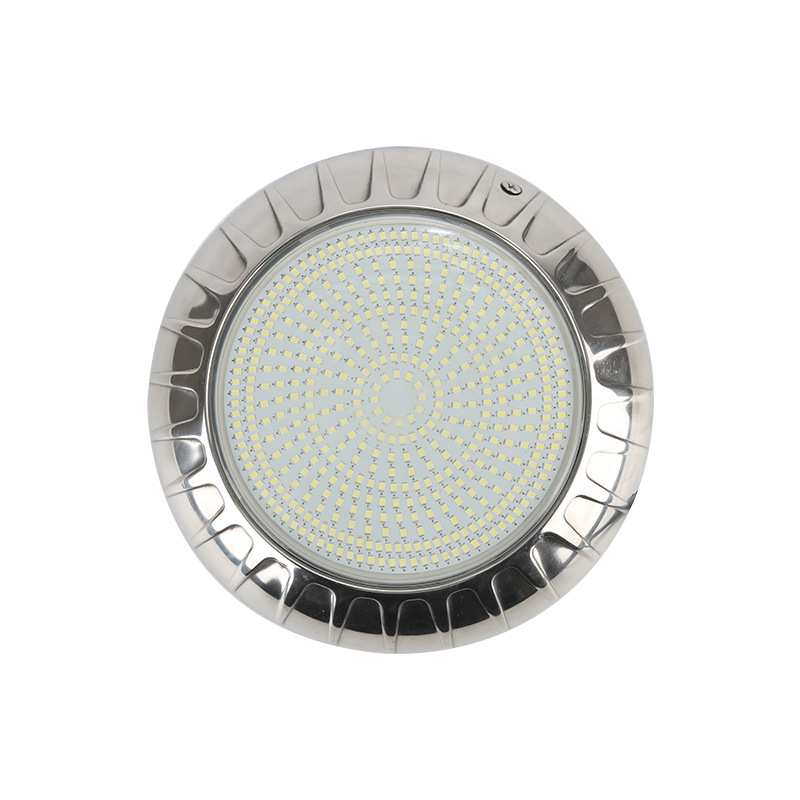 LED подводна светлина за стенен монтаж за басейн, IP68, 12V AC вход, размери 220×35 мм, корпус: неръждаема стомана + PC