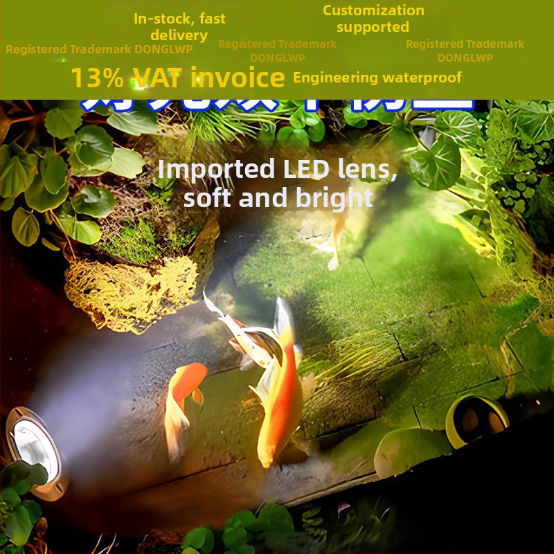 Podvodné LED svetlo pre bazény a vodné prvky, nerezová oceľová skrinka, 6–10W, City of Light LED čip