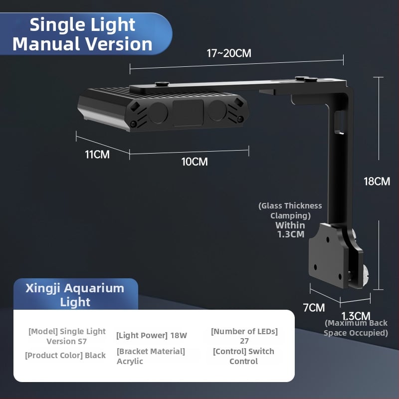 Lampa za morske korale s UV, LED za mali morski akvarij – 18W