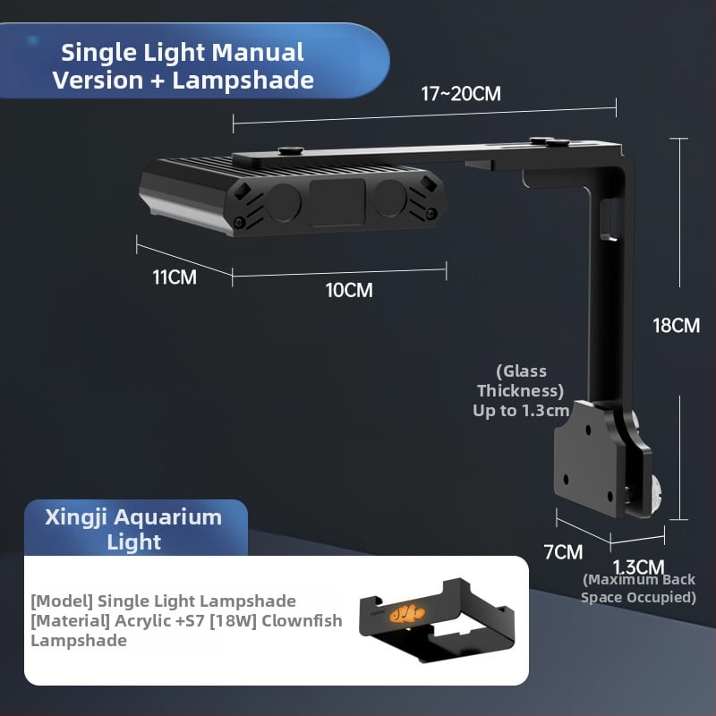 Lampa za morske korale s UV, LED za mali morski akvarij – 18W