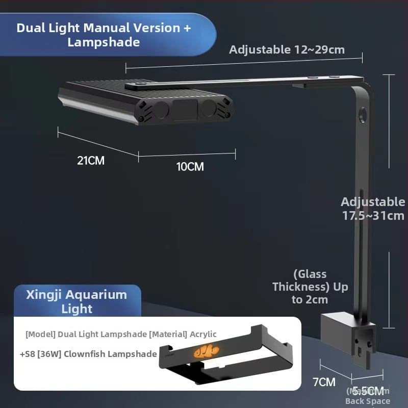 Lampa za morske korale s UV, LED za mali morski akvarij – 18W