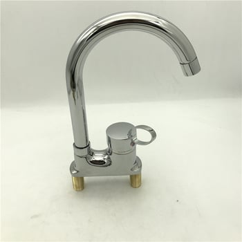 Fürdőszobai mosdócsaptelep, réz test, kerámiás szelep, függőleges felszerelés, modell A-03800, galvanizált felület