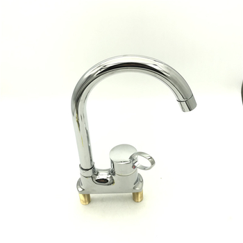 Fürdőszobai mosdócsaptelep, réz test, kerámiás szelep, függőleges felszerelés, modell A-03800, galvanizált felület