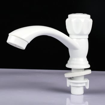Slavina za umivaonik – ABS materijal, keramička jezgra ventila, vijčana instalacija, 15 mm ulaz/izlaz, 5–80°C