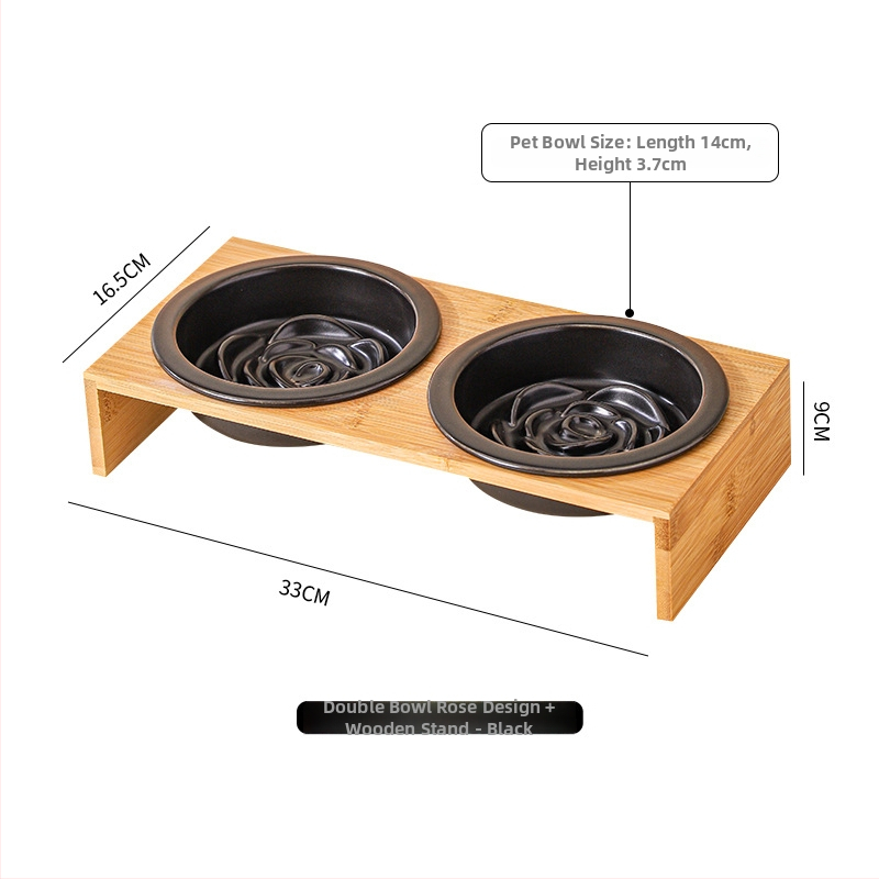 Κεραμικό μπολ φαγητού για γάτες με προστασία από ανατροπή, κατάλληλο για φαγητό και νερό