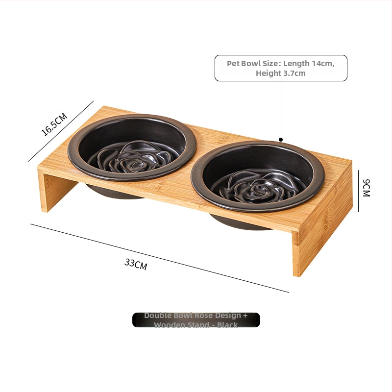 Κεραμικό μπολ φαγητού για γάτες με προστασία από ανατροπή, κατάλληλο για φαγητό και νερό