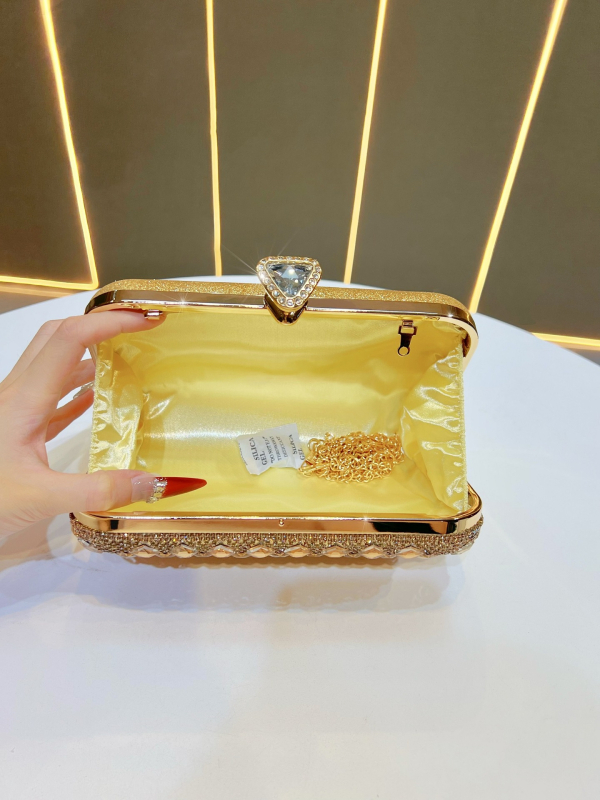 Clutch torba od poliestera, horizontalni kvadratni oblik, zaključavanje, gradski jednostavan stil, unutarnja džep za telefon