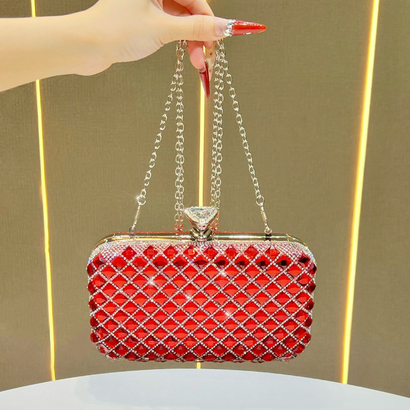 Clutch torba od poliestera, horizontalni kvadratni oblik, zaključavanje, gradski jednostavan stil, unutarnja džep za telefon