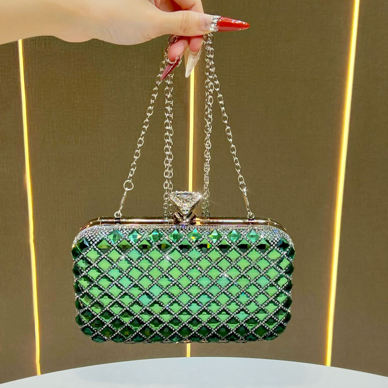 Clutch torba od poliestera, horizontalni kvadratni oblik, zaključavanje, gradski jednostavan stil, unutarnja džep za telefon