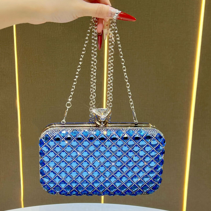 Clutch torba od poliestera, horizontalni kvadratni oblik, zaključavanje, gradski jednostavan stil, unutarnja džep za telefon