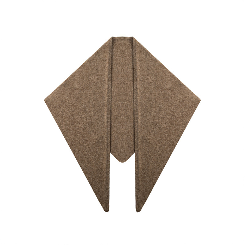 Триъгълен вълнен шал, 100% вълна, плътна тъкан, зима, термален