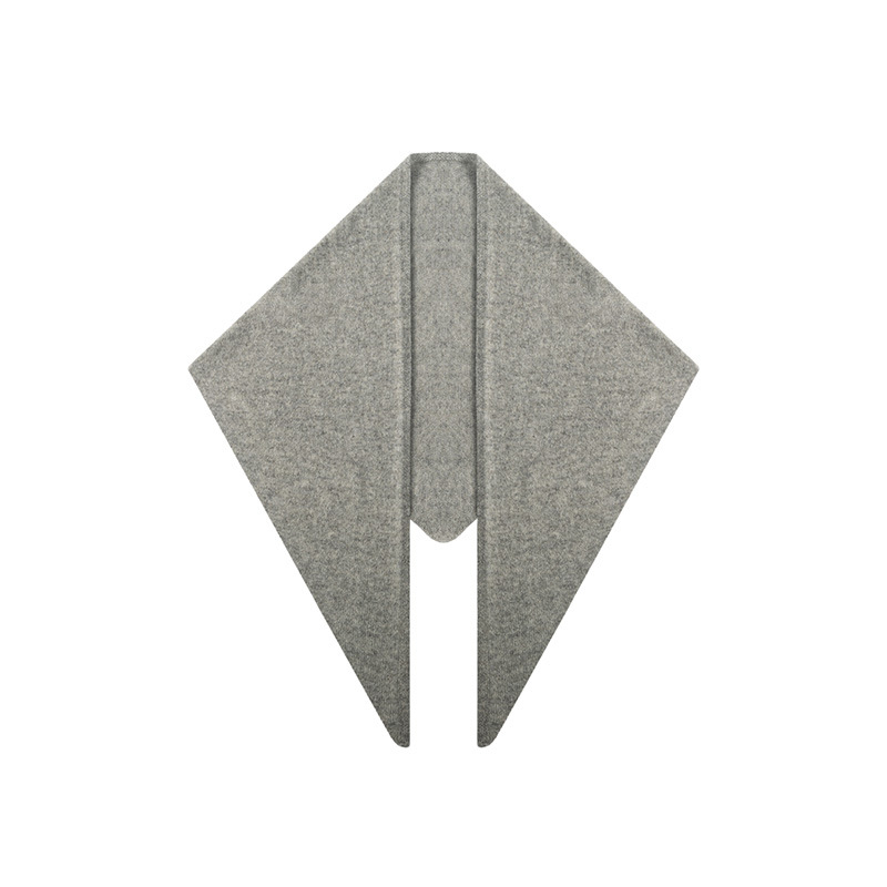 Триъгълен вълнен шал, 100% вълна, плътна тъкан, зима, термален