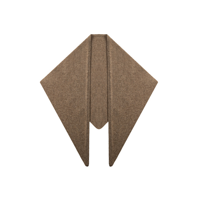 Триъгълен вълнен шал, 100% вълна, плътна тъкан, зима, термален