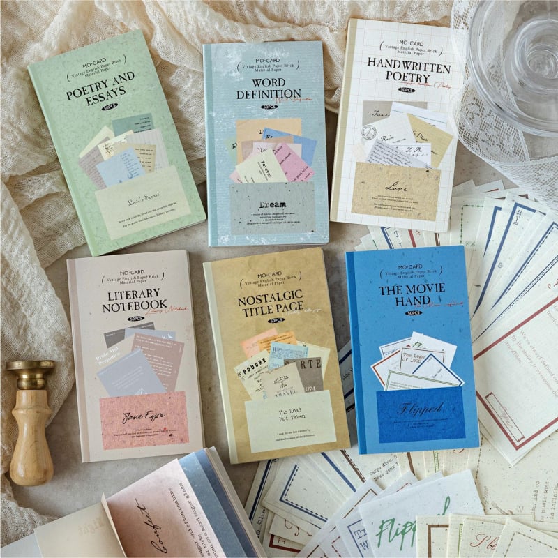 Декоративен комплект за телефонен кейс: ретро стил, без лепило, колаж от хартия; 50 части; материали: бяла копринена хартия, земна хартия, пясъчно-точкова хартия, лека хартия; марка Yu Xian